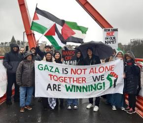 وقفة احتجاجية ضدّ تواطؤ “تيليدين للتقنيات” مع الاحتلال