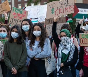 صورة اعتصام طلاب جامعة كولومبيا