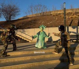 عرض رمزي في واشنطن لتسليط الضوء على فلسطين