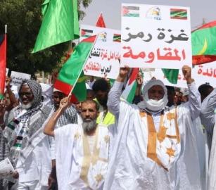 في موريتانيا.. الالآف يشاركون في مسيرة احتفاءً بوقف النار بغزة