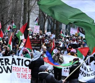 مدينة جينت البلجيكية تنتفض تضامنًا مع "أسطول الصمود"