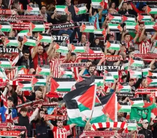 نادي "أتلتيك بلباو "الإسباني يكرس ذكرى تأسيسه لفعالية تضامنية مع فلسطين