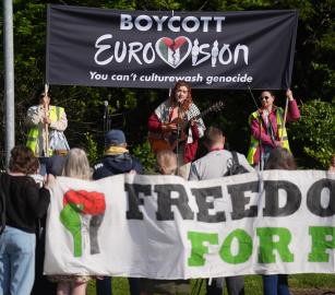 هيئة الاذاعة والتلفزيون التركية تندد بمشاركة الاحتلال في "يوروفيجن"