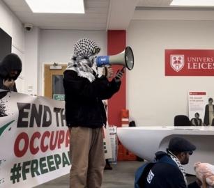 إدانة طلاب في جامعة ليستر على خلفية احتجاج مؤيد لفلسطين