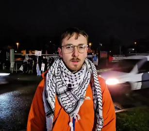 مظاهرة بريطانية أمام معرض عسكري احتجاجًا على تسليح الاحتلال