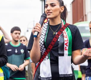 لا لقمع الأصوات المتضامنة ..الحرية للطبيبة رحمة عدوان