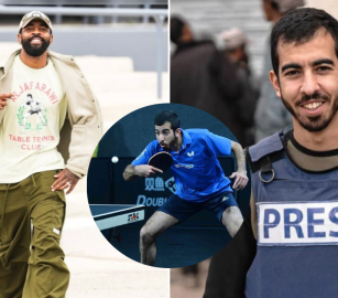 نجم رياضي أمريكي يرتدي قميصًا تضامنيًا لتكريم الصحفي صالح الجعفراوي
