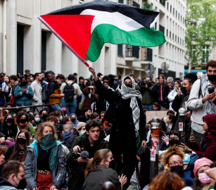 مظاهرة فرنسية لنصرة غزة وللمطالبة بوقف جرائم الاحتلال