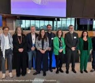 أمام البرلمان الأوروبي  مؤسسة "هند رجب" تعرض جهودها القانونية لمحاسبة الاحتلال