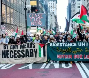 اجتماع لأنصار فلسطين في أمريكا لتعزيز التضامن مع فلسطين