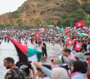 ندوة صحفية تونسية لدعم نشطاء أسطول الصمود الموقوفين