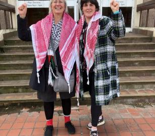 انتصار ميداني.. إسقاط التهم عن ناشطتين من حركة فلسطين