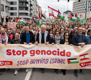 احتجاج داعم لفلسطين يُواجه غرامات تعسفية في بلجيكا