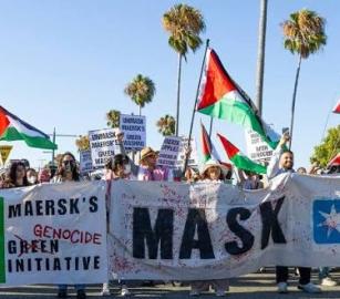 حملة إلكترونية للضغط على شركة "ميرسك" لوقف تواطؤها مع الاحتلال