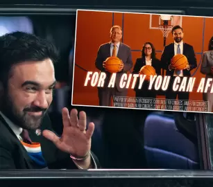 إعلان انتخابي في نيويورك يسلّط الضوء على مرشحين داعمين لفلسطين خلال بث مباراة الـNBA