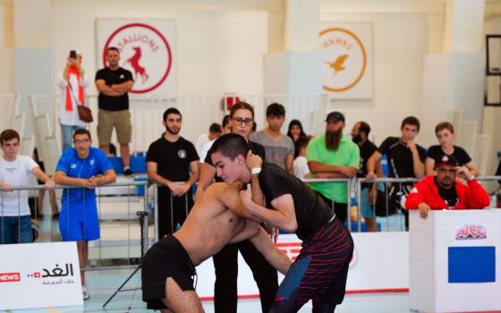 تغريدة ‏تجمع اتحرّك حول مشاركة الاحتلال في بطولة العالم للمصارعة  