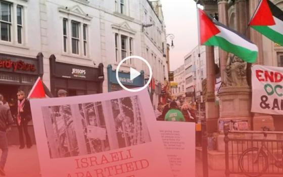 وقفة تضامنية في مدينة برايتون البريطانية