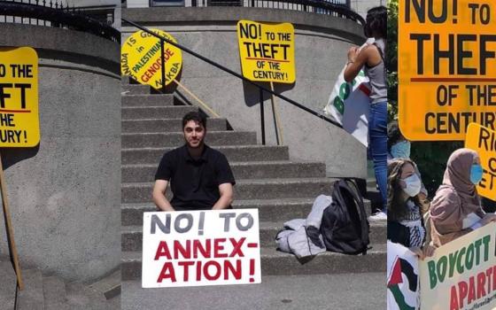 وقفة تضامنية مع فلسطين في فانكوفر الكندية رفضًا لخطة الضم