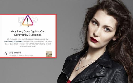 "لا يمكنكم محو التاريخ عن طريق إسكات الناس".. بيلا حديد تهاجم موقع إنستغرام