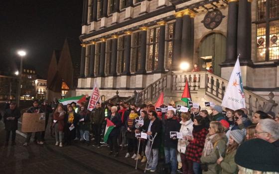 وقفة احتجاجية ضد التعاون التجاري بين مدينة غنت البلجيكية والاحتلال الإسرائيلي