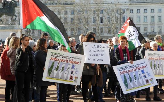 ليون.. حركة المقاطعة تنظم وقفة احتجاجية ضد صفقة القرن