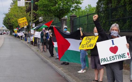 وقفة احتجاجية في فانكوفر الكندية على قرار الضم الإسرائيلي