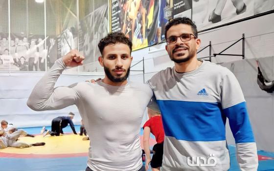 انسحب من بطولة دولية رفضًا للتطبيع.. البطل الشبامي: فلسطين قضيتنا ✊?