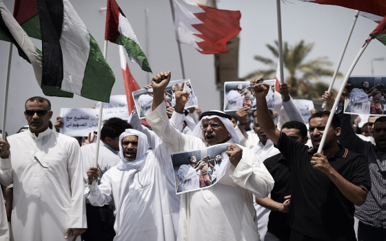 إلغاء احتفالات صهيونية في البحرين بسبب الاحتجاجات ضد التطبيع ✊?