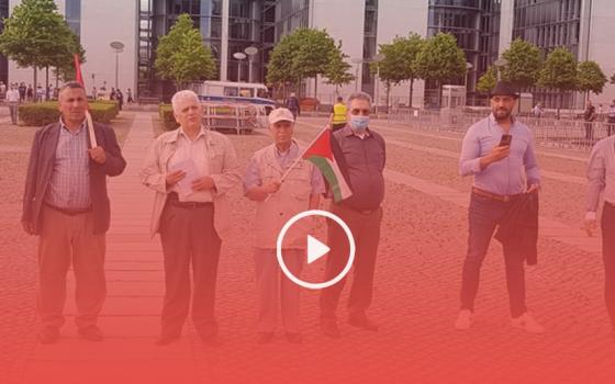 وقفة تضامنية مع فلسطين أمام البرلمان الألماني لمواجهة مخطط الضم