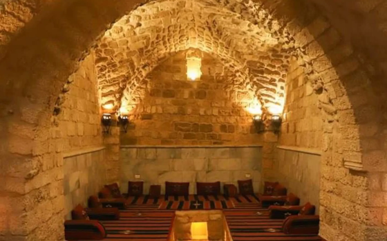 صورة من حمام السمرة الأثري في غزة