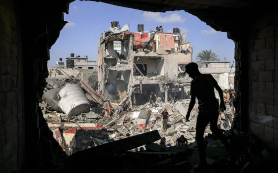 آثار الدمار في قطاع غزة نتيجة القصف الإسرائيلي