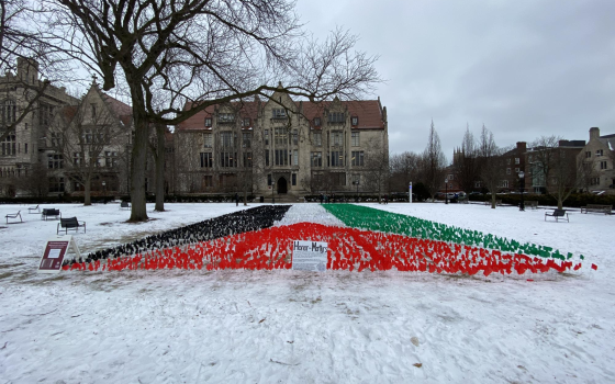 لوحة فلسطين في جامعة شيكاغو