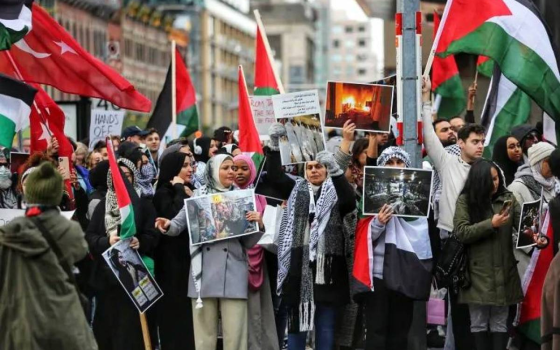 صورة لإحدى المظاهرات الداعمة لفلسطين