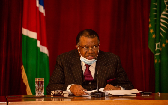 صورة الرئيس الناميبي