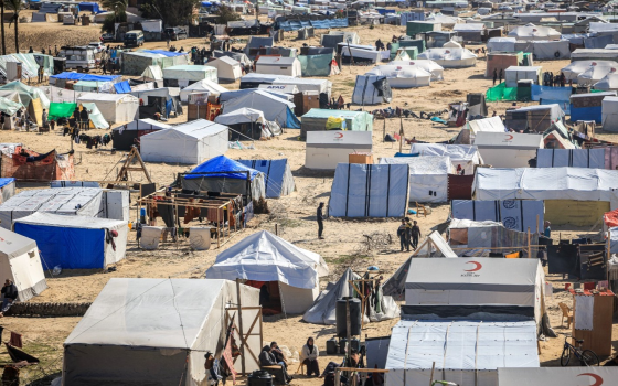 مخيمات النزوح في رفح