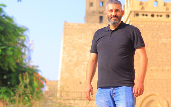 الناشط خالد الناطور، أحد مؤسسي التجمع الشبابي الأردني لدعم المقاومة  