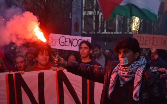 من مكان الاحتجاج