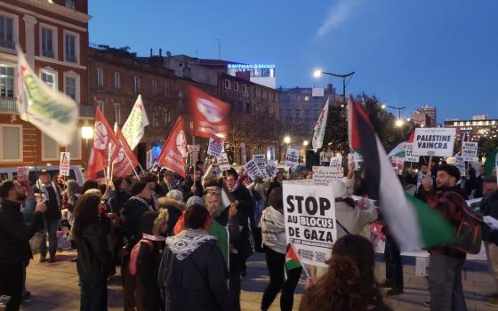 من مكان الاحتجاج