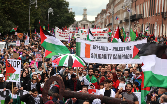 مظاهرة داعمة لفلسطين في أيرلندا