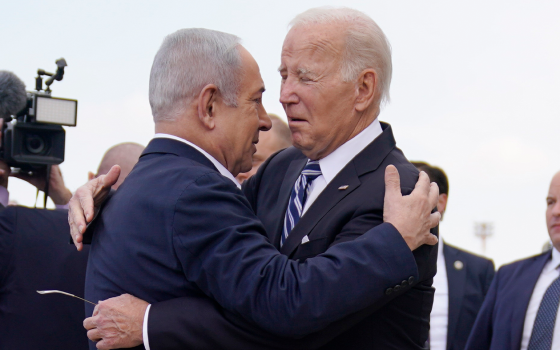 جو بايدن برفقة بنيامين نتنياهو
