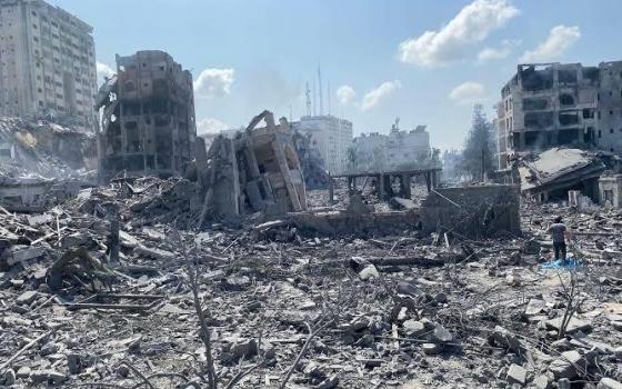 آثار الدمار في قطاع غزة نتيجة القصف الإسرائيلي