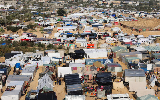 خيام النازحين في قطاع غزة