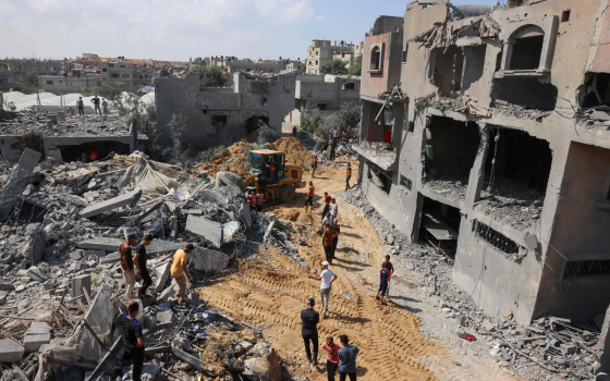 آثار الدمار في قطاع غزة نتيجة القصف الإسرائيلي