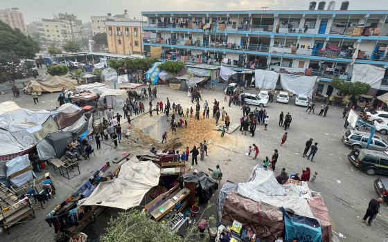 مدرسة من مدارس الأونروا في قطاع غزة