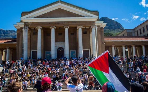 مظاهرة طلابية داعمة لفلسطين