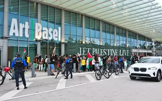 وقفة داعمة لفلسطين في ميامي