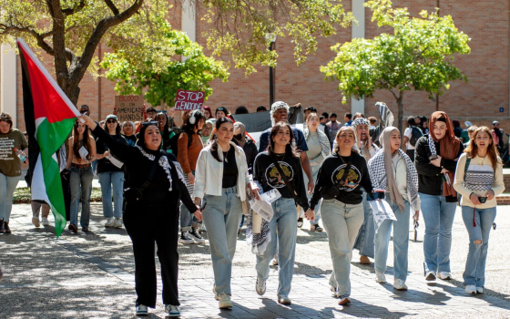 مظاهرة طلابية داعمة لفلسطين