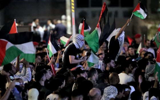 مظاهرة داعمة لفلسطين في الأردن