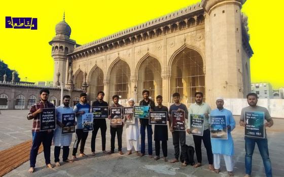 مجموعة طلابية في تيلانجانا الهندية تلبي النداء لأجل فلسطين