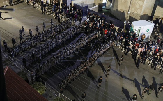 استنفار الشرطة الأردنية في محيط سفارة الاحتلال